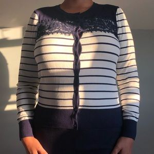 Charter Club Women’s Striped Cardigan